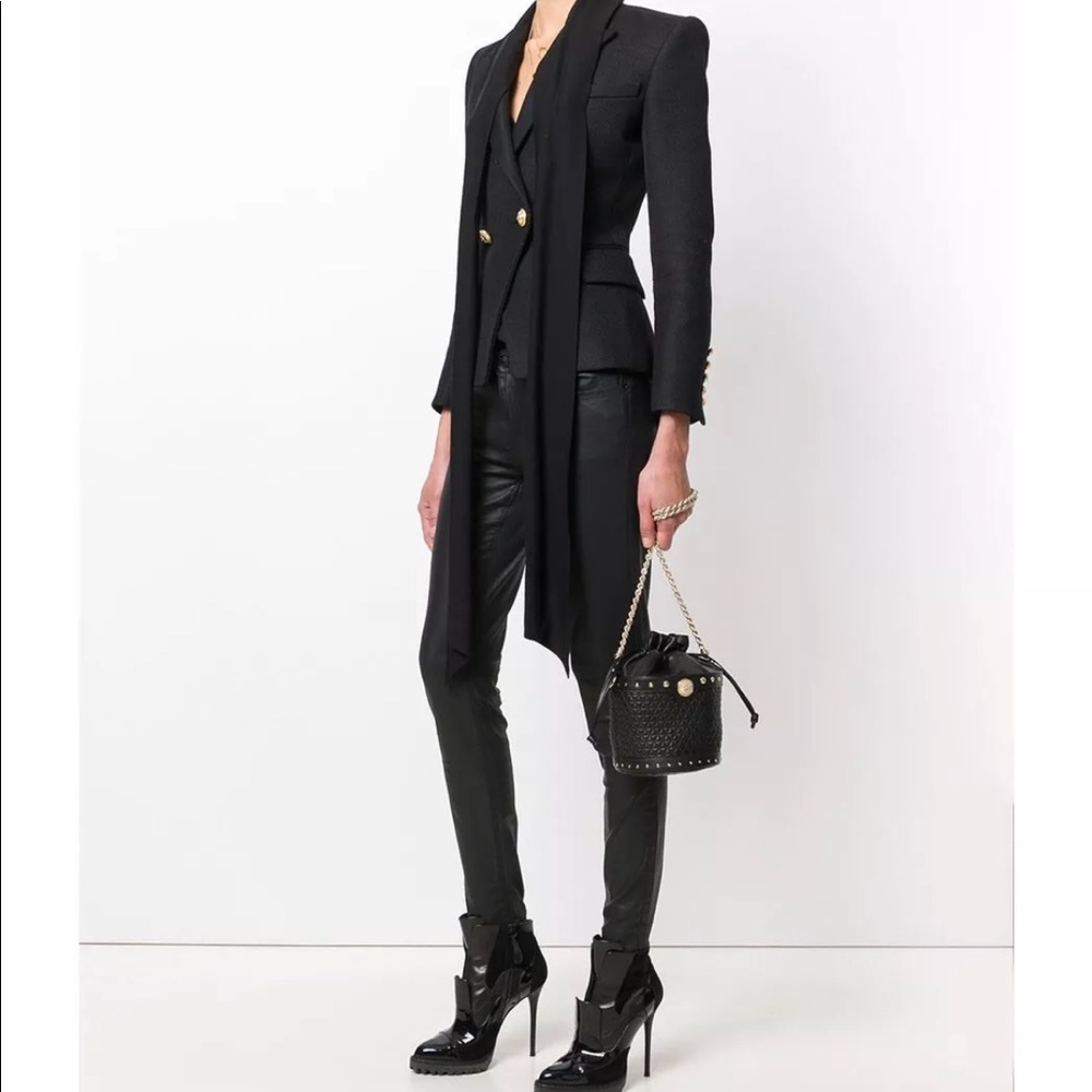 Balmain quilted renaissance leather party bag - Picture 3 of 6